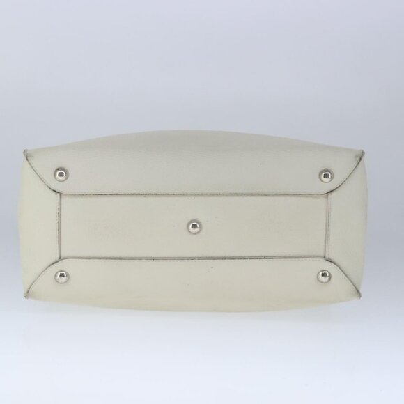 LOUIS VUITTON Naxos Cabas Hand Bag Leather White - Picture 12 of 16